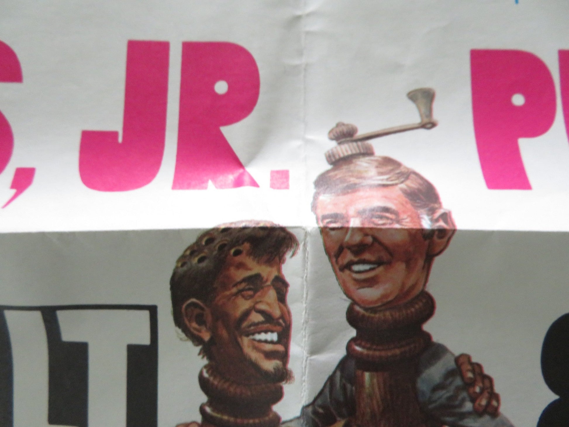 SALT AND PEPPER FOLDED US ONE SHEET POSTER SAMMY DAVIS JR. PETER LAWFORD 1968 Rendezvous Cinema Movie posters