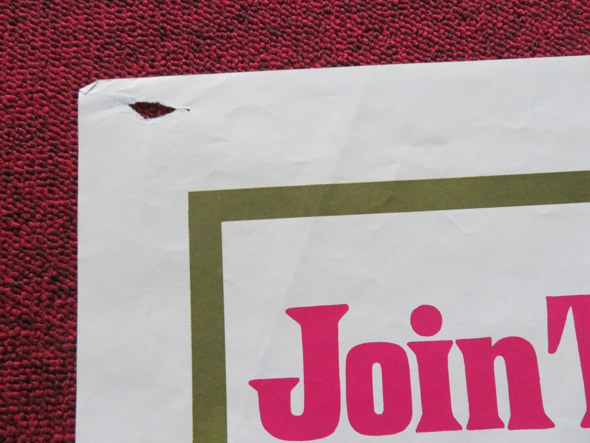 SALT AND PEPPER FOLDED US ONE SHEET POSTER SAMMY DAVIS JR. PETER LAWFORD 1968 Rendezvous Cinema Movie posters