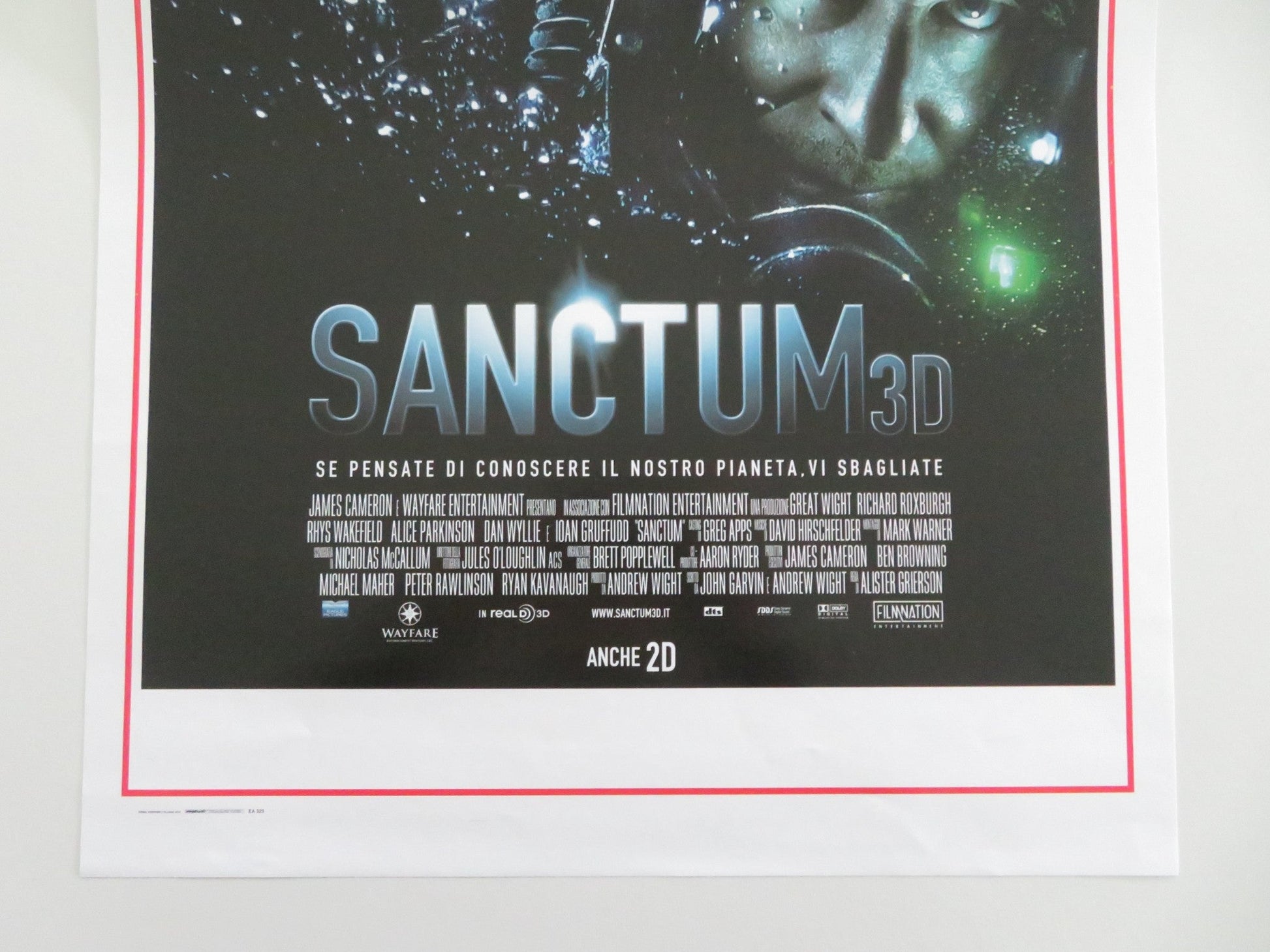 Sanctum 3D Italian Locandina Poster Richard Roxburgh Ioan Gruffudd 2011 Movie posters