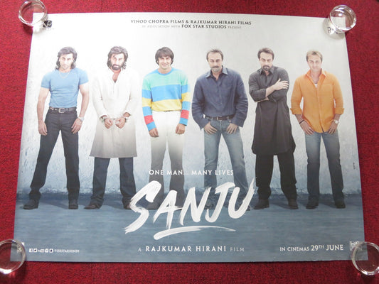 SANJU UK QUAD ROLLED POSTER RANBIR KAPOOR PARESH RAWAL 2018 Rendezvous Cinema Movie posters