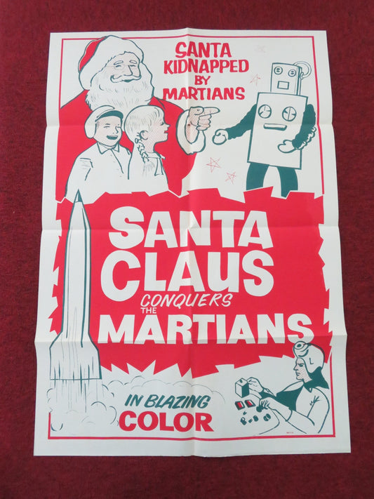 Santa Claus Conquers the Martians Folded US One Sheet Poster John Call 1964 Movie posters