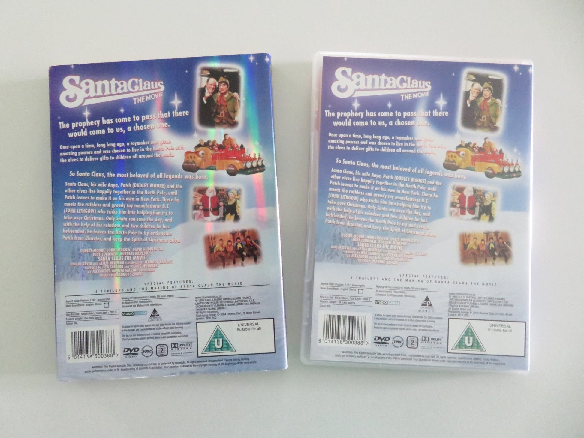 SANTA CLAUS THE MOVIE (DVD) DUDLEY MOORE JOHN LITHGOW 1985 REGION 2 Movie posters