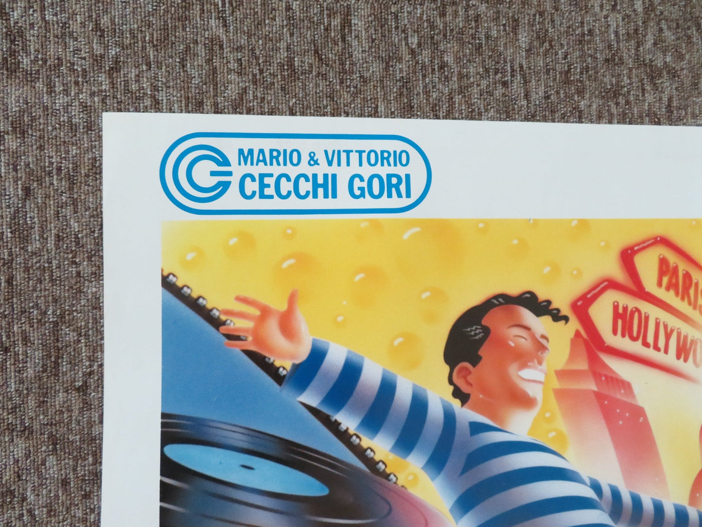 SAREMO FELICI ITALIAN 2 FOGLIO POSTER JO CHAMPA MAURIZIO FERRINI 1989 Rendezvous Cinema Movie posters