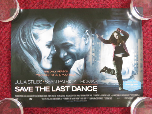 SAVE THE LAST DANCE UK MINI QUAD POSTER JULIA STILES SEAN PATRICK THOMAS 2001 Rendezvous Cinema Movie posters