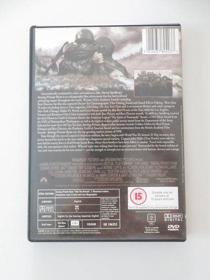 Saving Private Ryan (DVD) Tom Hanks Matt Damon Tom Sizemore 1998 Region 2 Movie posters