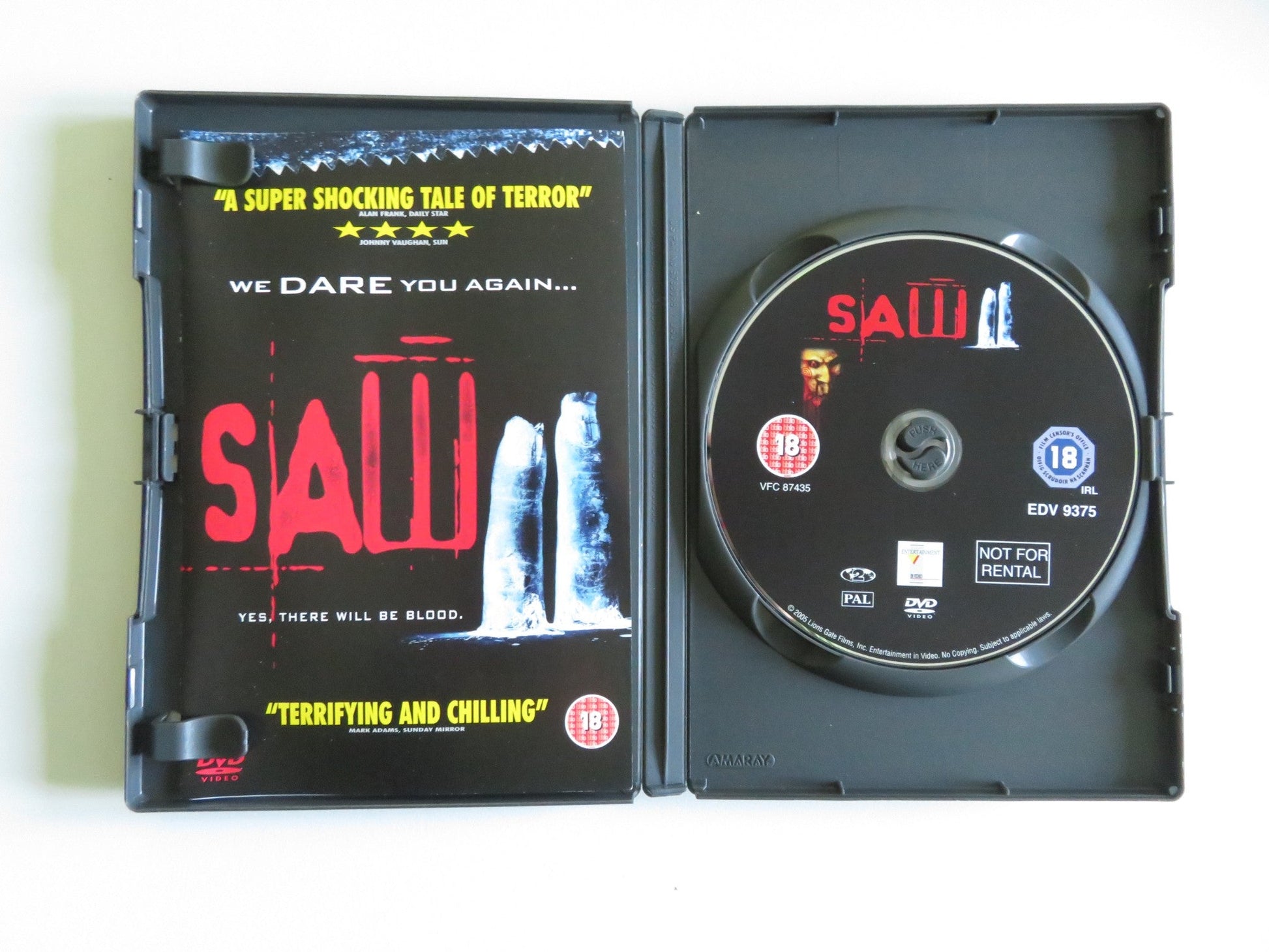 SAW II (DVD) TOBIN BELL SHAWNEE SMITH 2005 REGION 2 - Rendezvous Cinema