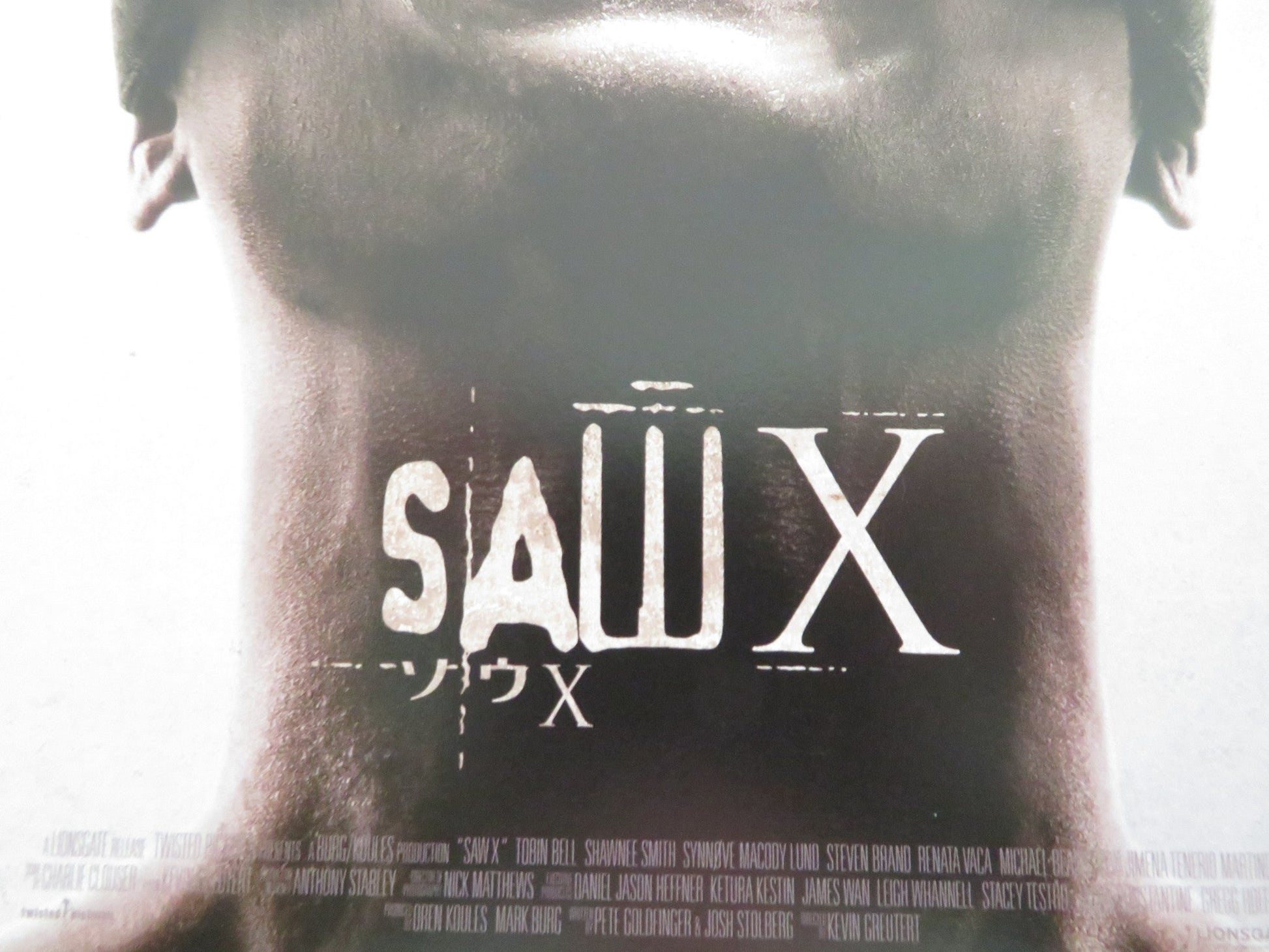 SAW X - B JAPANESE CHIRASHI (B5) POSTER TOBIN BELL 2023 Rendezvous Cinema Movie posters