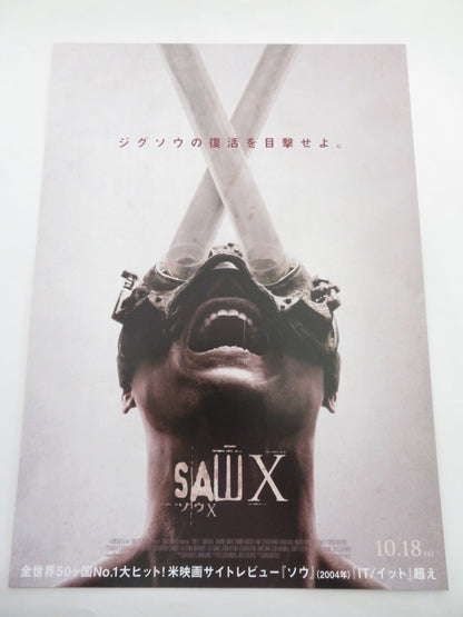 SAW X - B JAPANESE CHIRASHI (B5) POSTER TOBIN BELL 2023 Rendezvous Cinema Movie posters