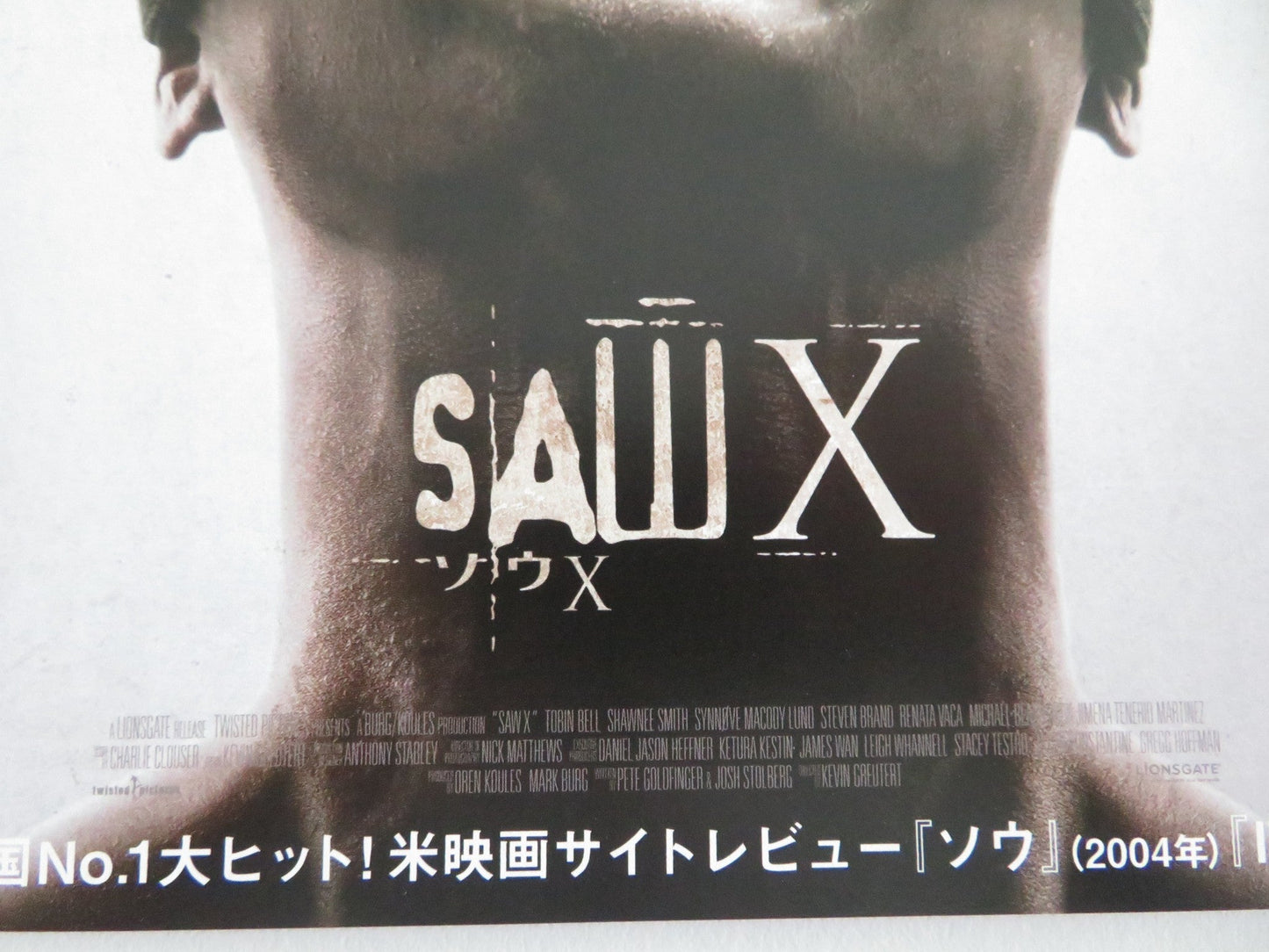 SAW X - B JAPANESE CHIRASHI (B5) POSTER TOBIN BELL SHAWNEE SMITH 2023 Movie posters