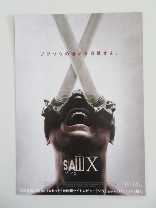 SAW X - B JAPANESE CHIRASHI (B5) POSTER TOBIN BELL SHAWNEE SMITH 2023 Movie posters
