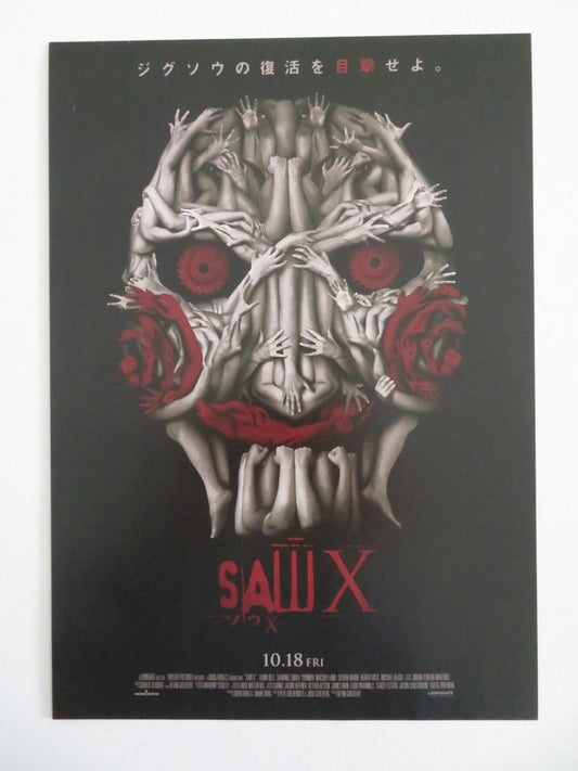 SAW X JAPANESE CHIRASHI (B5) POSTER TOBIN BELL SHAWNEE SMITH 2023 Movie posters
