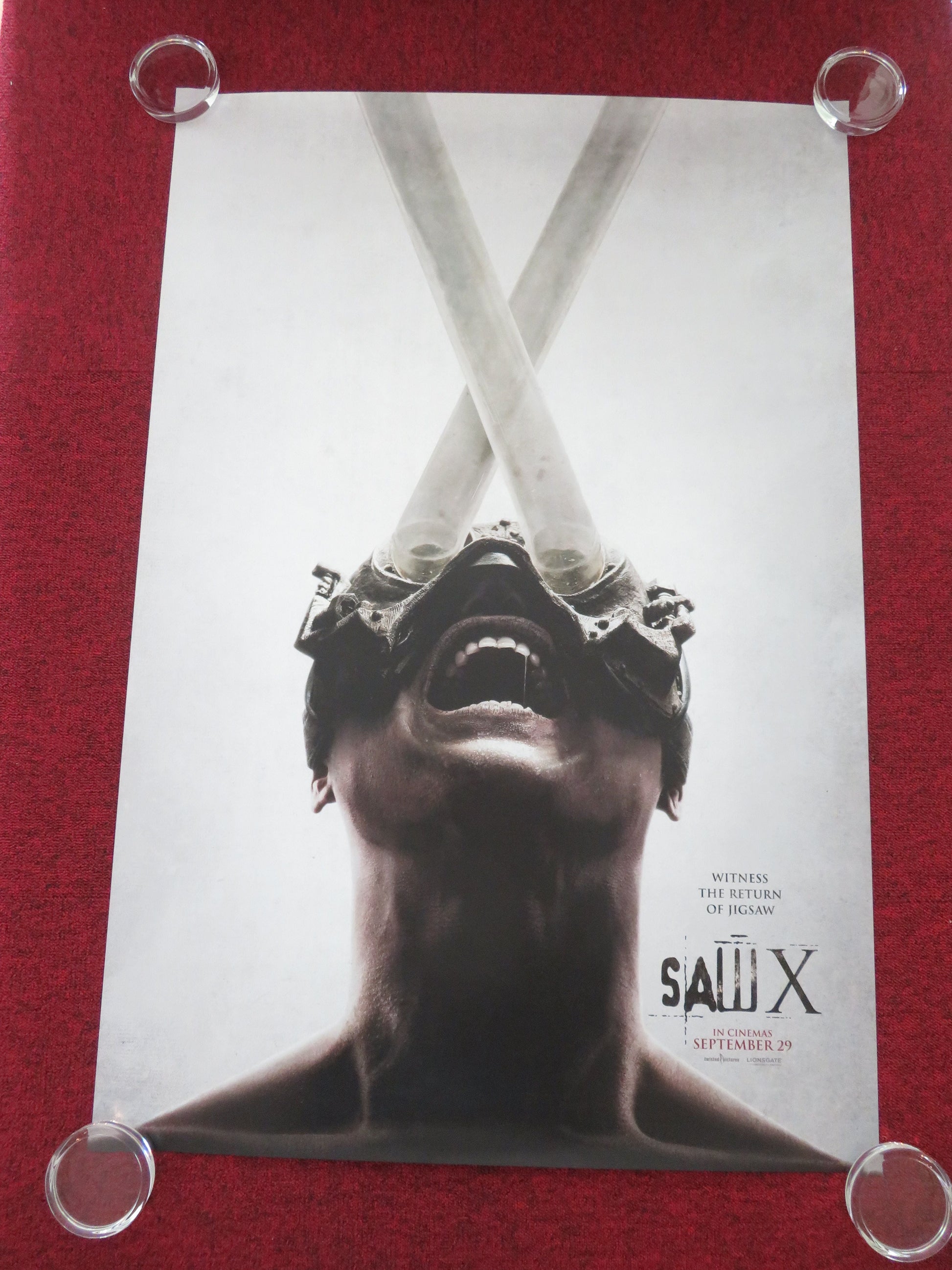 Saw X US One Sheet Rolled Poster Tobin Bell Shawnee Smith 2023 Movie posters