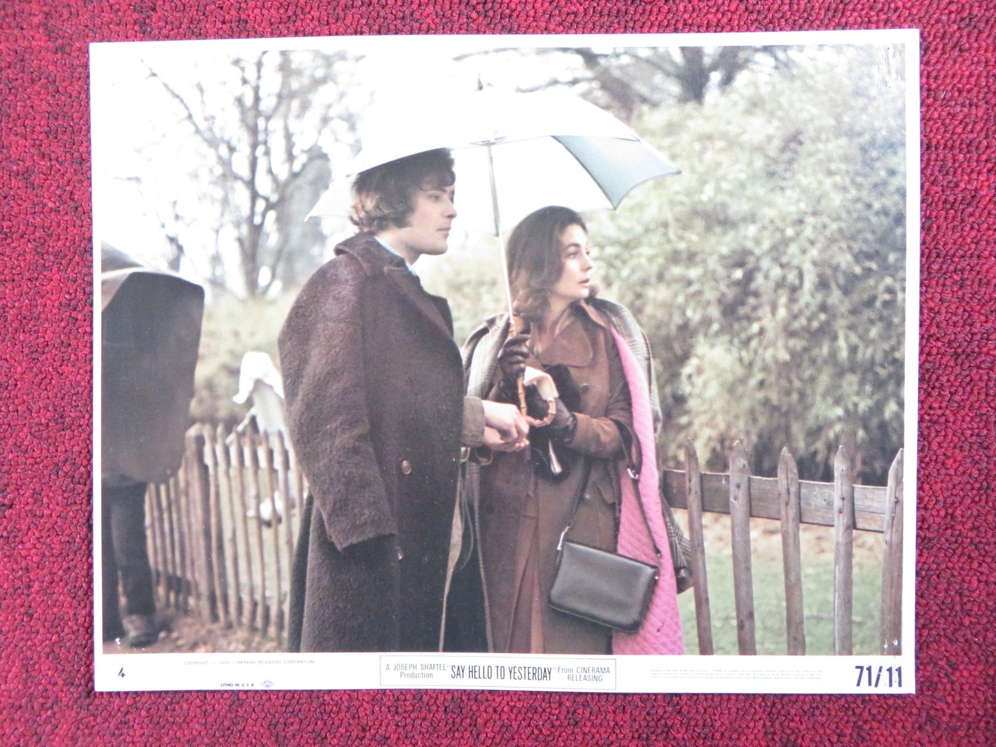 SAY HELLO TO YESTERDAY - 4 LOBBY CARD JEAN SIMMONS LEONARD WHITING 1970 Rendezvous Cinema Movie posters