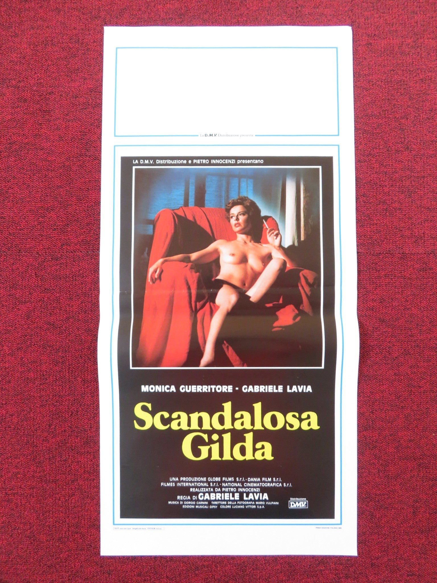 SCANDALOUS GILDA ITALIAN LOCANDINA POSTER MONICA GUERRITORE GABRIELE LAVIA 1985 Rendezvous Cinema Movie posters