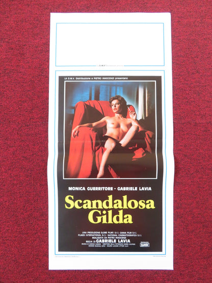 SCANDALOUS GILDA ITALIAN LOCANDINA POSTER MONICA GUERRITORE GABRIELE LAVIA 1985 Rendezvous Cinema Movie posters