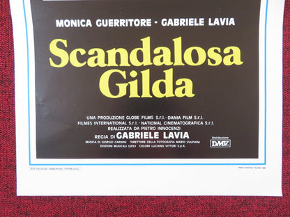 SCANDALOUS GILDA ITALIAN LOCANDINA POSTER MONICA GUERRITORE GABRIELE LAVIA 1985 Rendezvous Cinema Movie posters