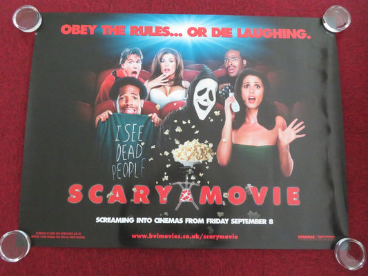 SCARY MOVIE UK QUAD ROLLED POSTER CARMEN ELECTRA DAVE SHERIDAN 2000 - Rendezvous Cinema
