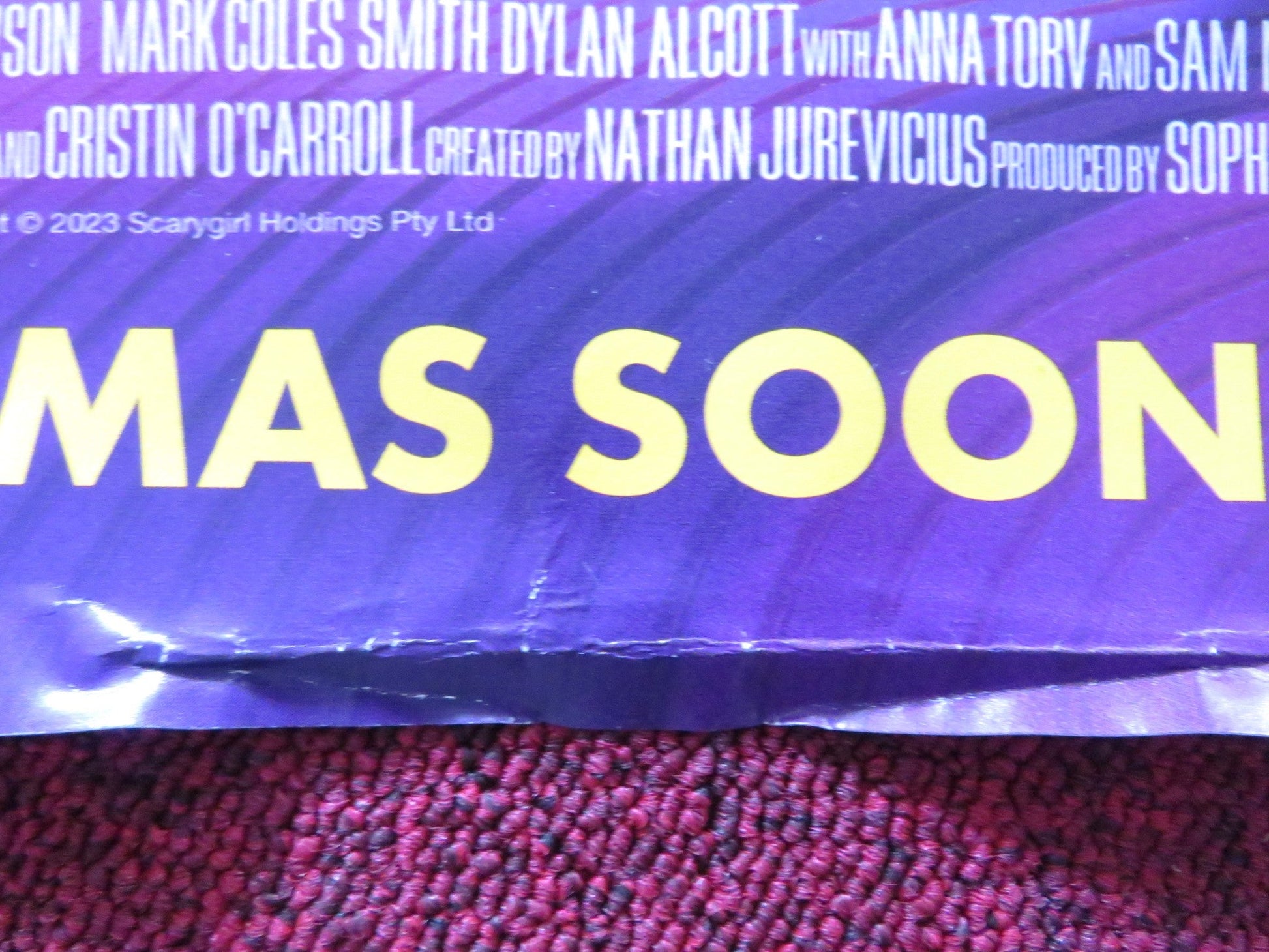 SCARYGIRL UK QUAD ROLLED POSTER SAM NEILL TIM MINCHIN 2023 Rendezvous Cinema Movie posters