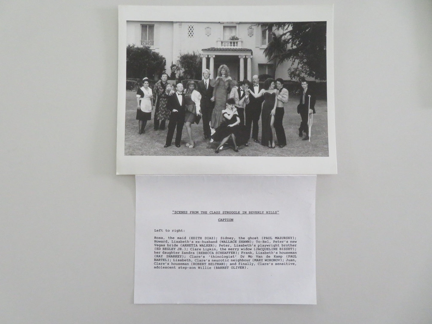 SCENES FROM THE CLASS STRUGGLE IN BEVERLY HILLS MOVIE STILL PHOTO 1989 Movie posters