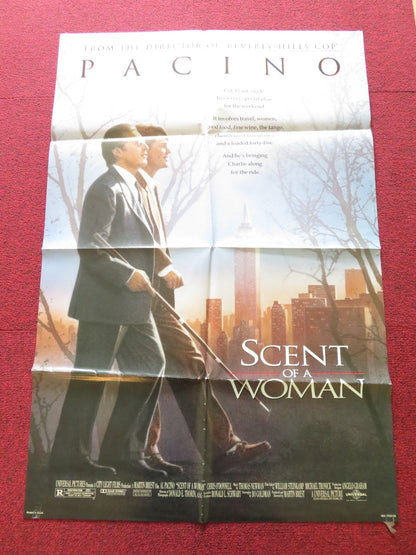 SCENT OF A WOMAN - A FOLDED US ONE SHEET POSTER AL PACINO CHRIS O'DONNELL 1992 Rendezvous Cinema Movie posters