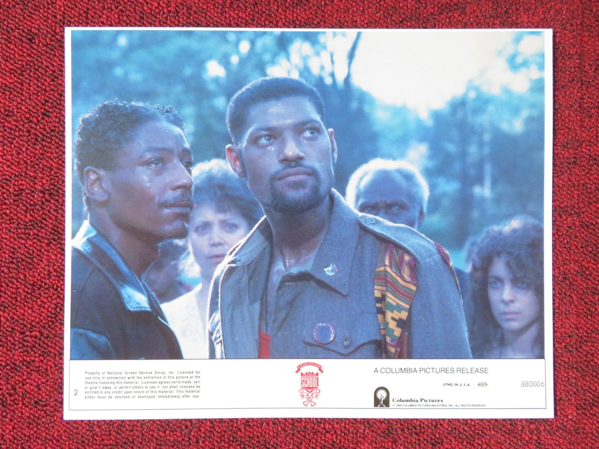 SCHOOL DAZE - 2 LOBBY CARD LAURENCE FISHBOURNE TISHA CAMPBELL 1988 Rendezvous Cinema Movie posters