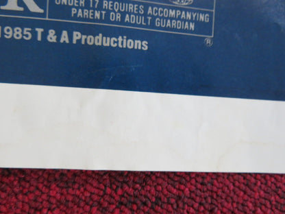 SCHOOL SPIRIT FOLDED US ONE SHEET POSTER TOM NOLAN ELIZABETH FOXX 1985 Rendezvous Cinema Movie posters