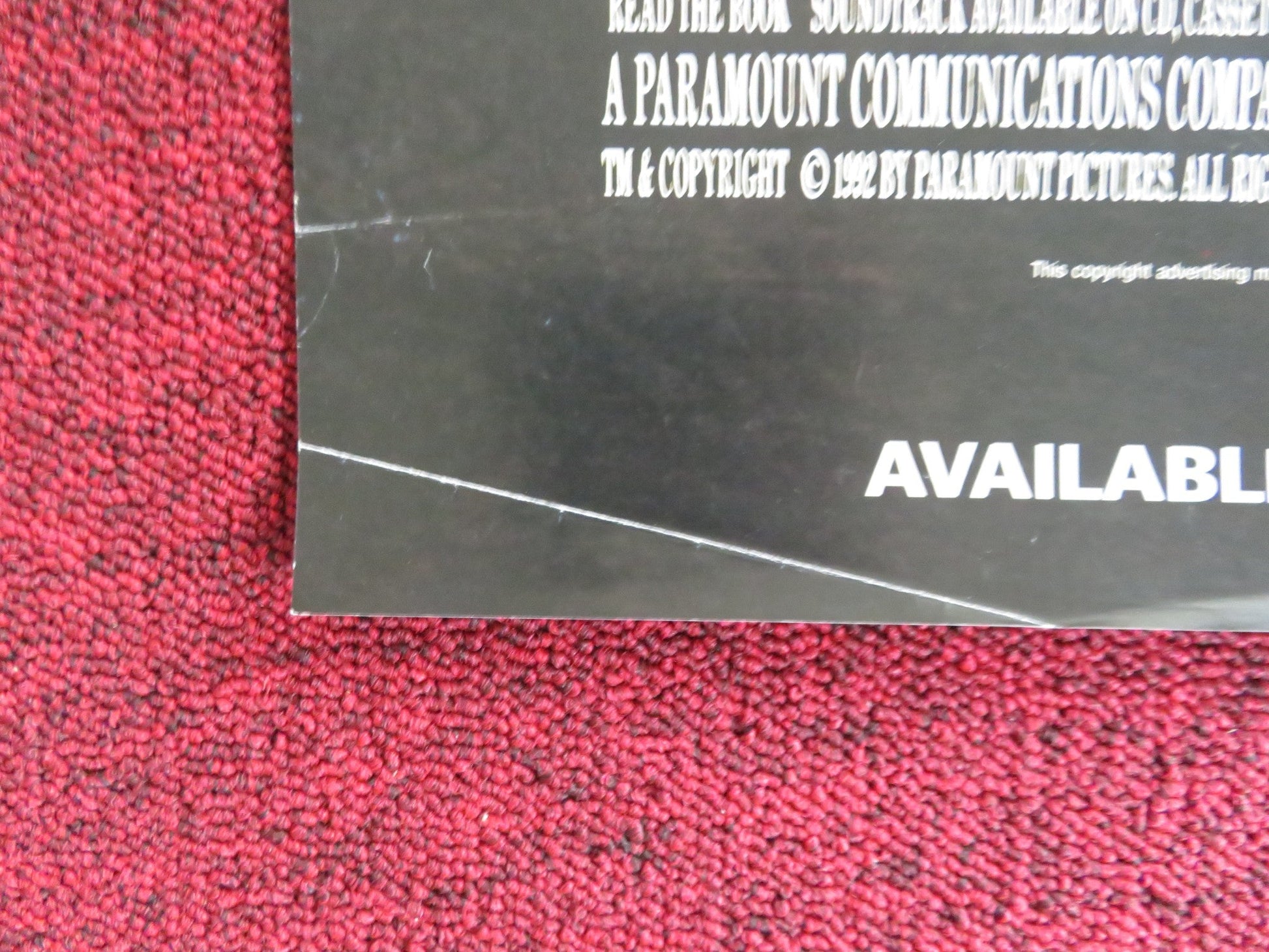 SCHOOL TIES VHS VIDEO POSTER BRENDAN FRASER MATT DAMON 1992 Rendezvous Cinema Movie posters