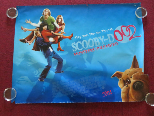 SCOOBY DOO 2: MONSTERS UNLEASHED UK QUAD ROLLED POSTER FREDDIE PRINZE JR. 2004 - Rendezvous Cinema