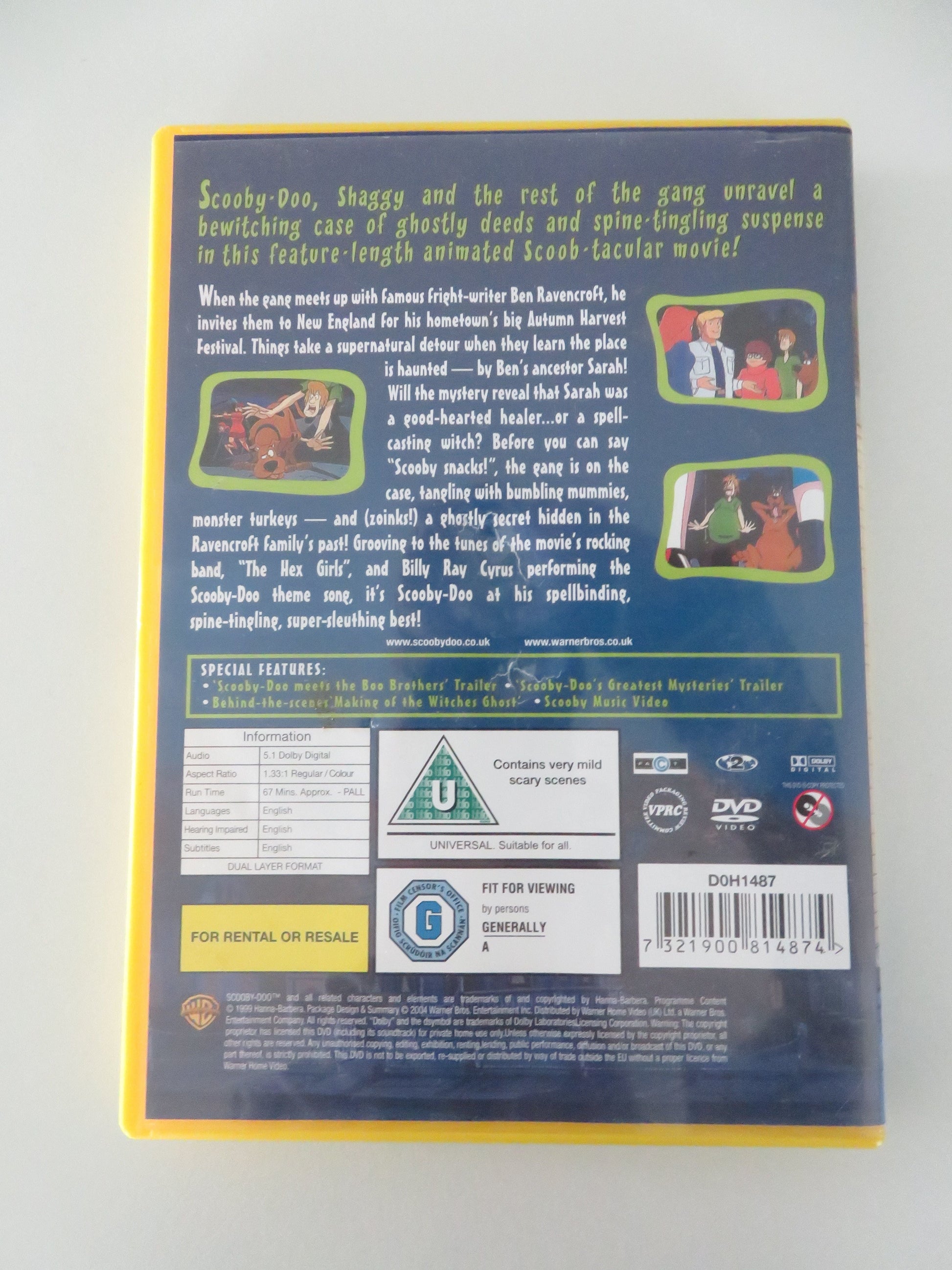 Scooby-Doo and the Witch's Ghost (DVD) Scott Innes Tim Curry 1999 Region 2 Movie posters