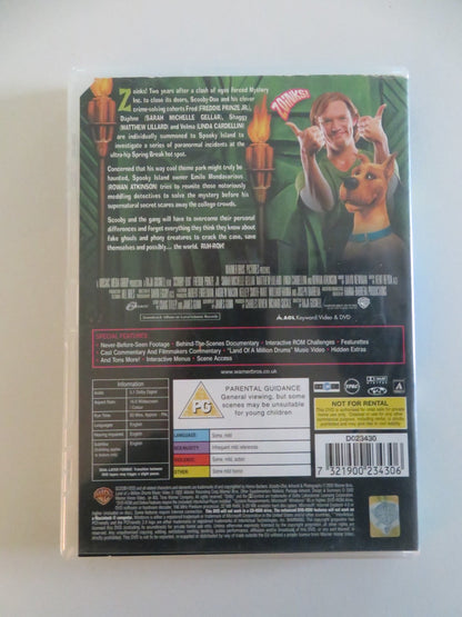SCOOBY - DOO (DVD) FREDDIE PRINZE JR. SARAH MICHELLE GELLAR 2002 REGION 2 Movie posters