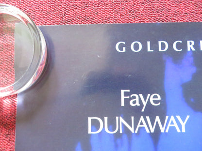 SCORCHERS UK QUAD ROLLED POSTER FAYE DUNAWAY DENHOLM ELLIOTT 1991 Rendezvous Cinema Movie posters