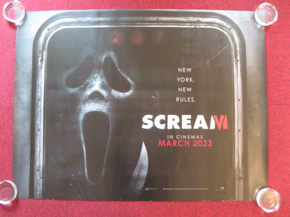 SCREAM VI UK QUAD ROLLED POSTER COURTENEY COX JENNY ORTEGA 2023 Rendezvous Cinema Movie posters