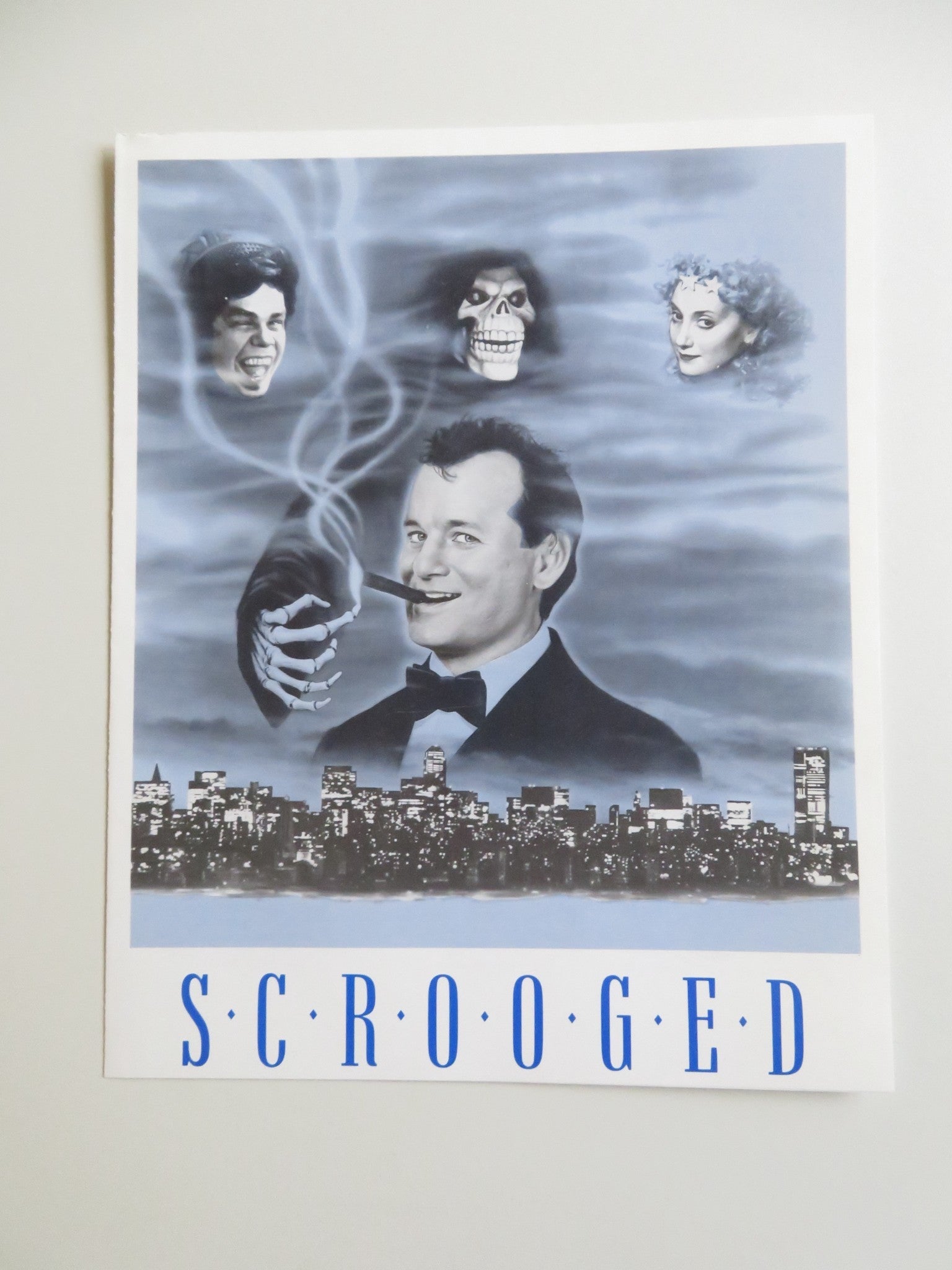 SCROOGED PRESS KIT 1988 BILL MURRAY KAREN ALLEN Movie posters