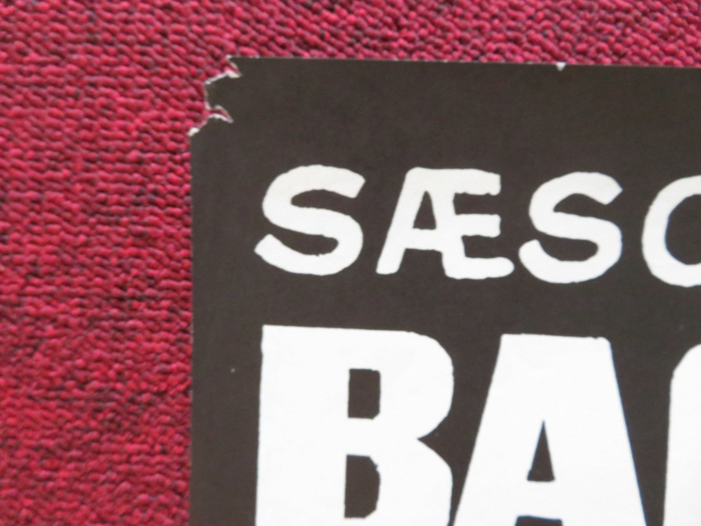 SEANCE ON A WET AFTERNOON DANISH POSTER ROLLED KIM STANLEY R. ATTENBOROUGH 1966 Rendezvous Cinema Movie posters