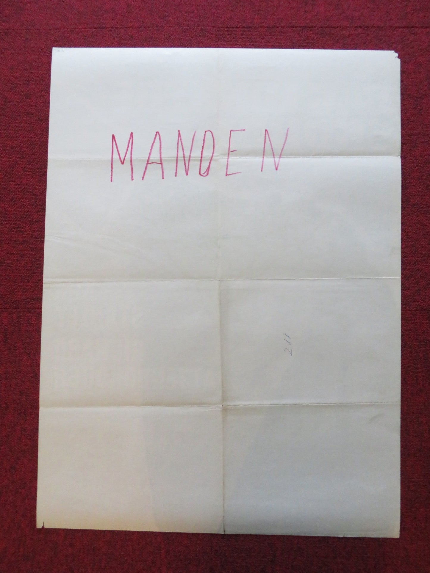 SEANCE ON A WET AFTERNOON DANISH POSTER ROLLED KIM STANLEY R. ATTENBOROUGH 1966 Rendezvous Cinema Movie posters