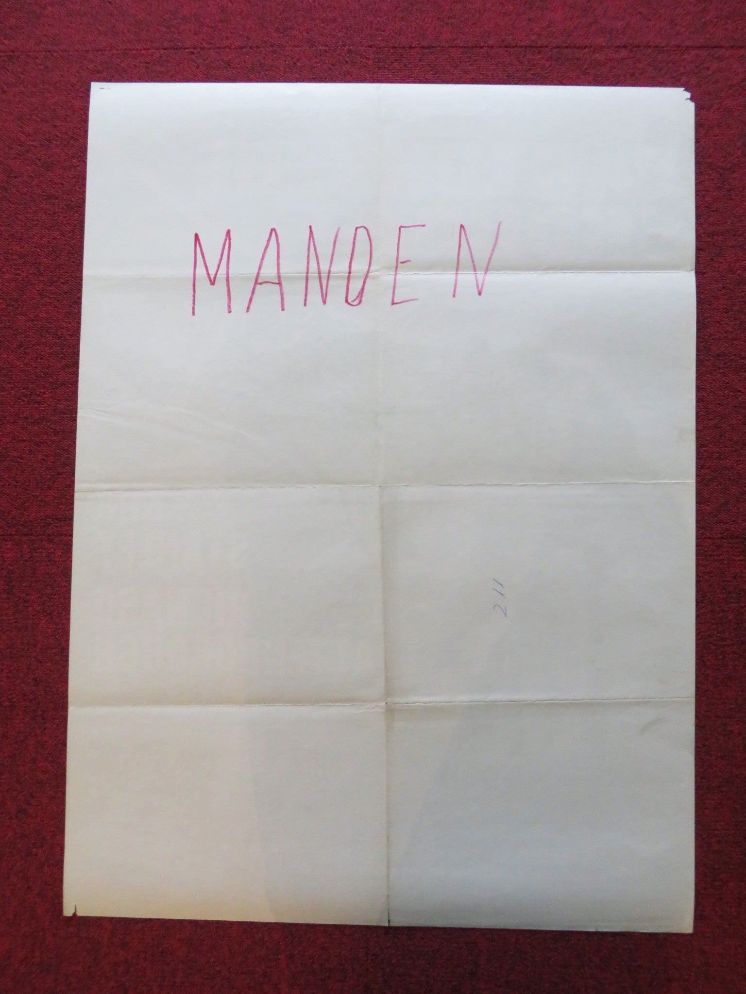 SEANCE ON A WET AFTERNOON DANISH POSTER ROLLED KIM STANLEY R. ATTENBOROUGH 1966 Rendezvous Cinema Movie posters