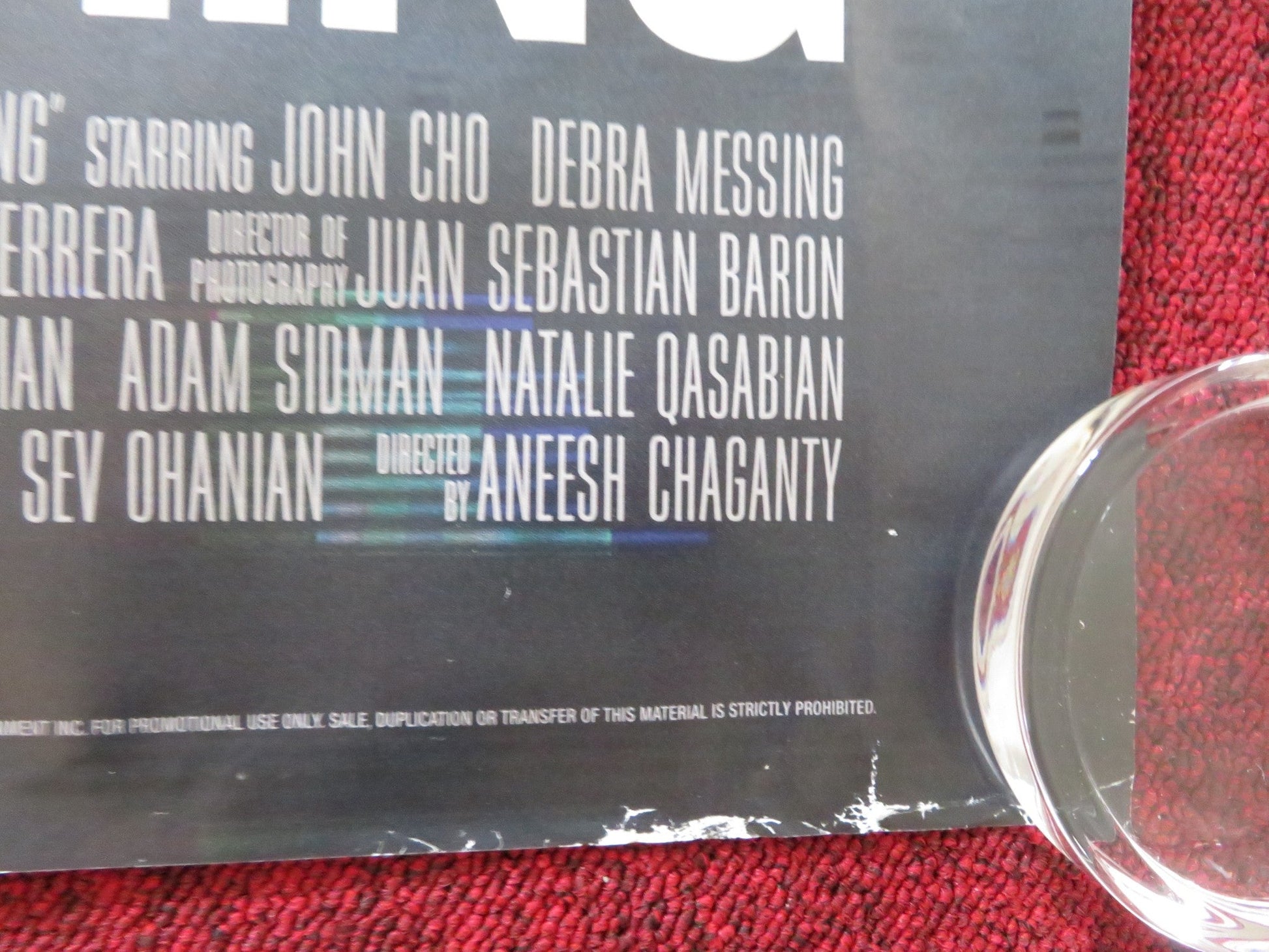 SEARCHING UK QUAD ROLLED POSTER JOHN CHO SARA SOHN 2018 Rendezvous Cinema Movie posters