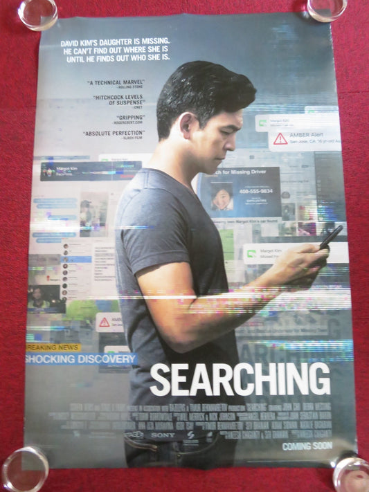 SEARCHING US ONE SHEET ROLLED POSTER JOHN CHO SARA SOHN 2018 Rendezvous Cinema Movie posters