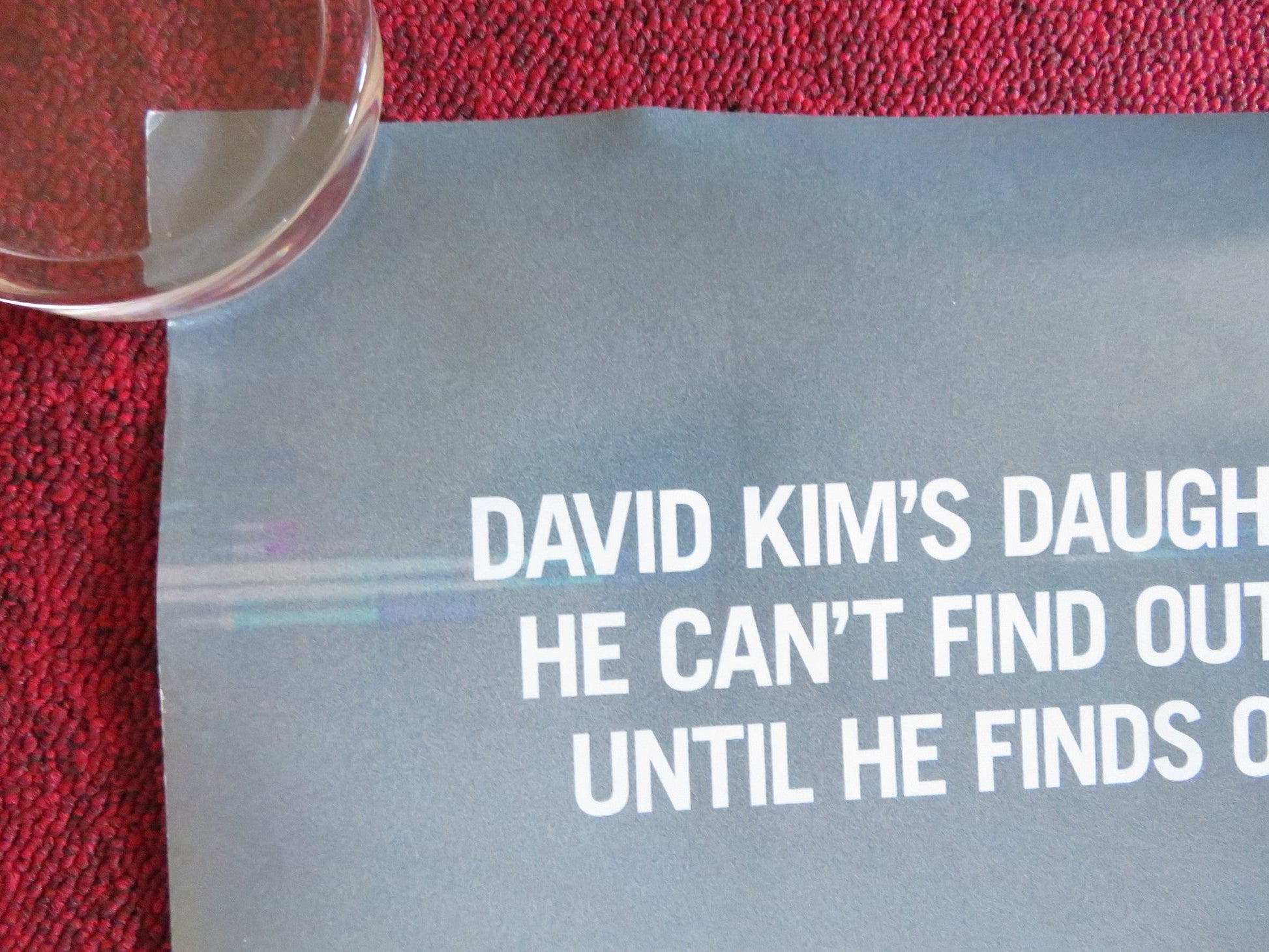 SEARCHING US ONE SHEET ROLLED POSTER JOHN CHO SARA SOHN 2018 Rendezvous Cinema Movie posters