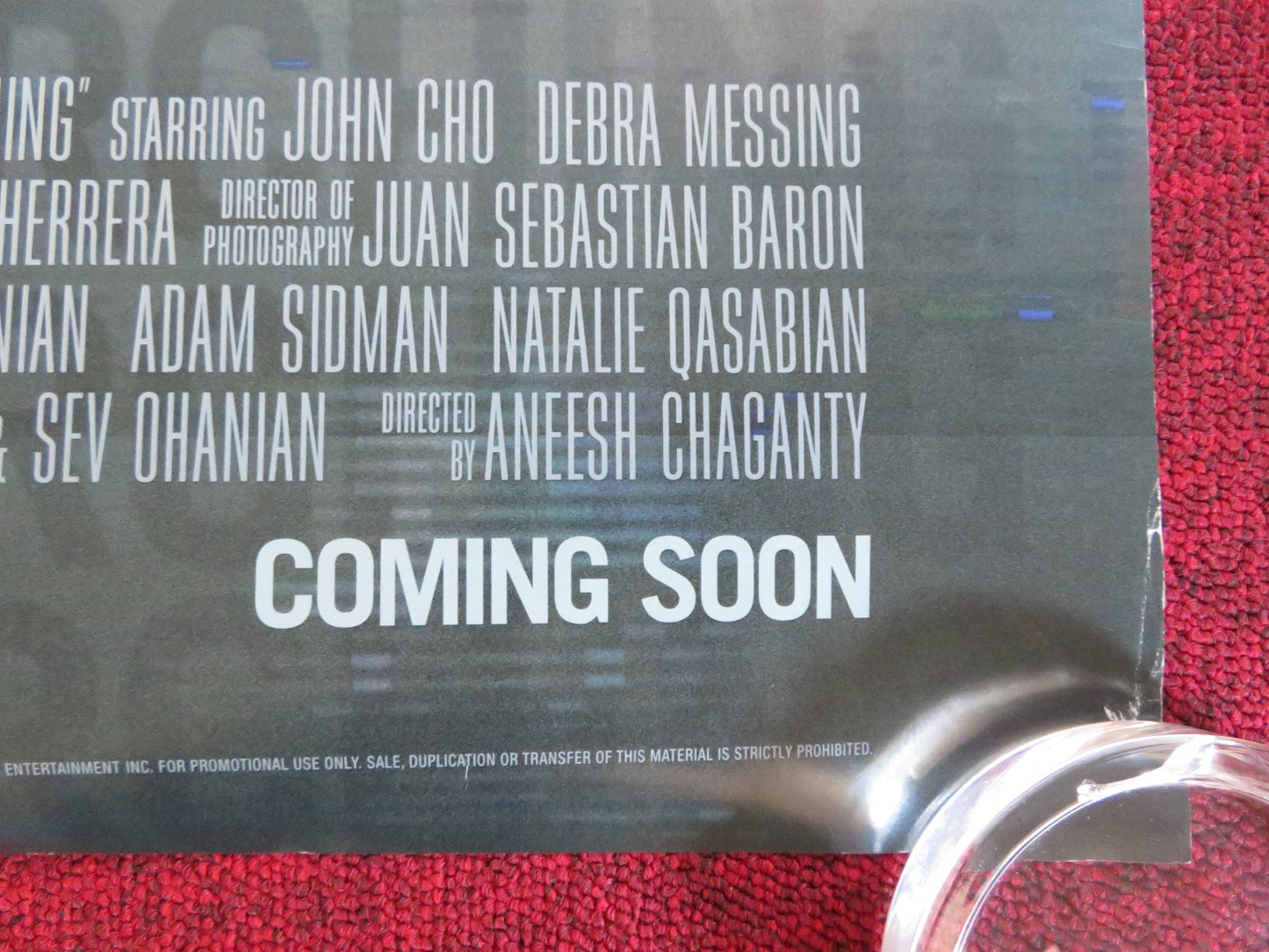 SEARCHING US ONE SHEET ROLLED POSTER JOHN CHO SARA SOHN 2018 Rendezvous Cinema Movie posters