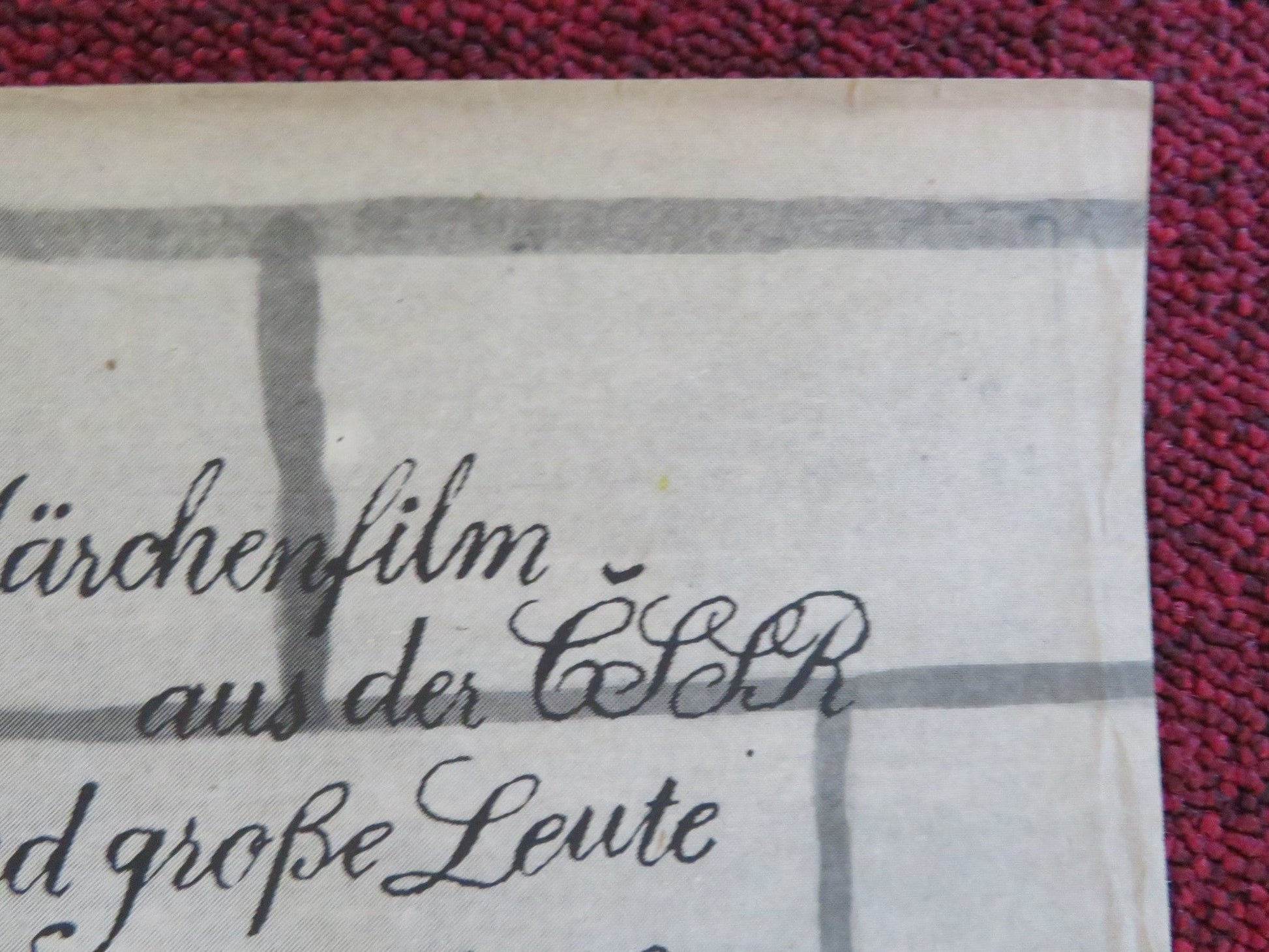 SEBECHLEBSKI HUDCI GERMAN POSTER ROLLED VILIAM POLONYI STANO DANCIAK 1976 Rendezvous Cinema Movie posters