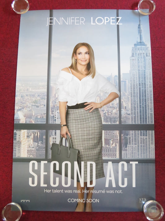 SECOND ACT - B US ONE SHEET ROLLED POSTER JENNIFER LOPEZ VANESSA HUDGENS 2018 Rendezvous Cinema Movie posters
