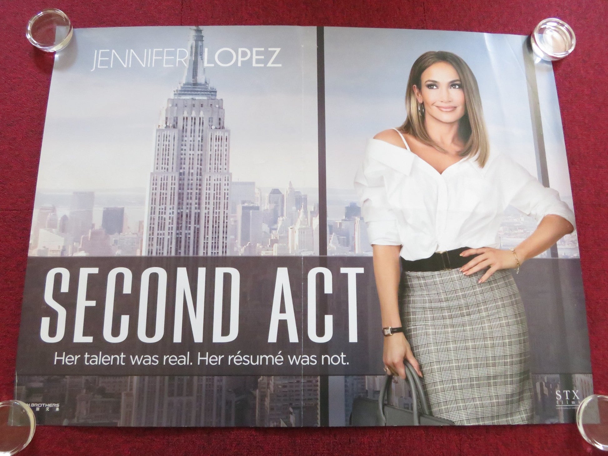 SECOND ACT UK QUAD ROLLED POSTER JENNIFER LOPEZ VANESSA HUDGENS 2018 Rendezvous Cinema Movie posters