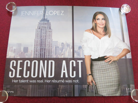 SECOND ACT UK QUAD ROLLED POSTER JENNIFER LOPEZ VANESSA HUDGENS 2018 Rendezvous Cinema Movie posters