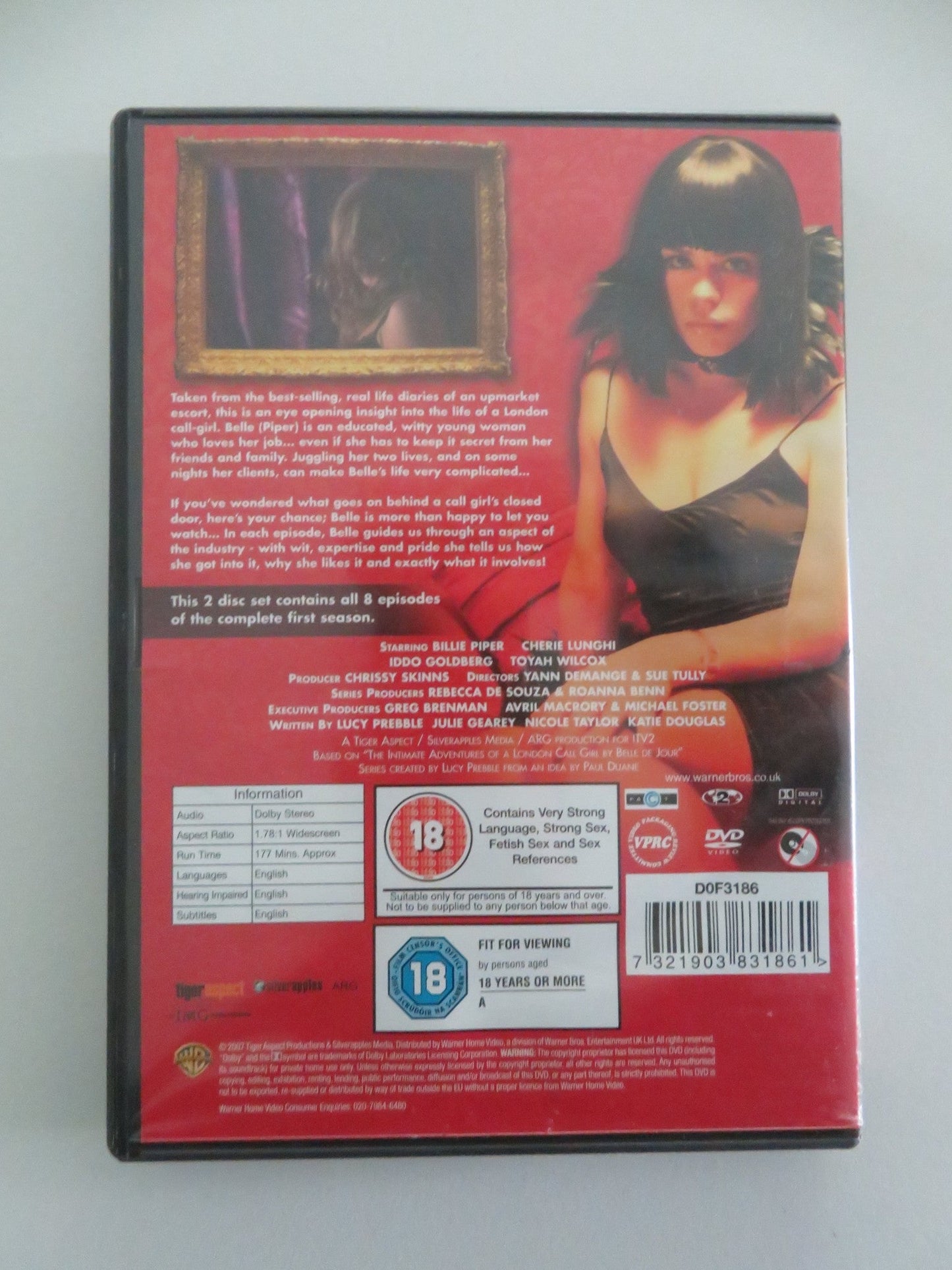 SECRET DIARY OF A CALL GIRL SEASON 1 (DVD) BILLIE PIPER GOLDBERG 2007 REGION 2 - Rendezvous Cinema