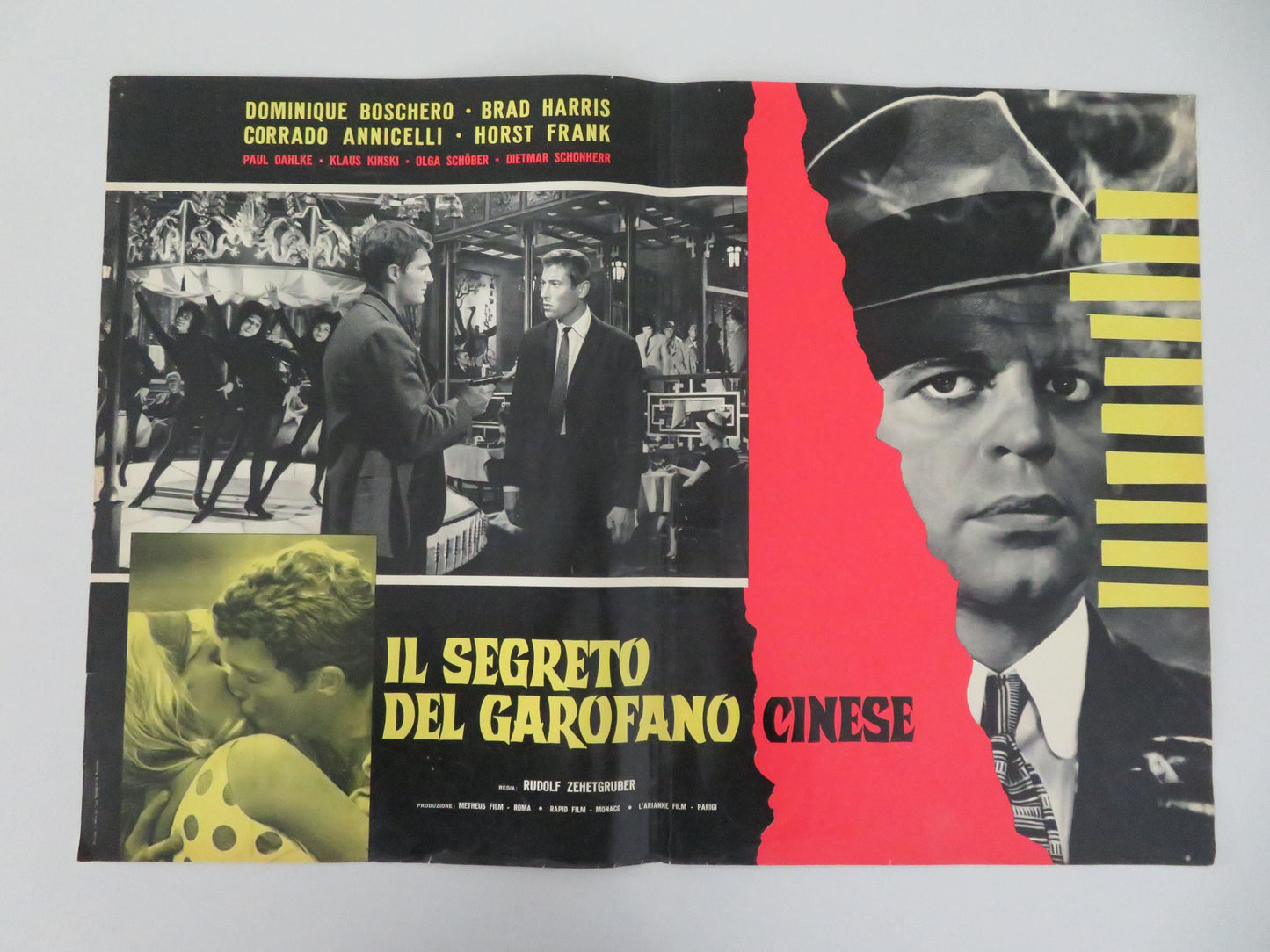 Secret of the Chinese Carnation - A Italian Fotobusta Poster Harris 1964 Movie posters