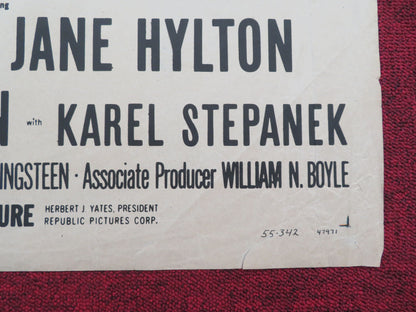 Secret Venture Folded US One Sheet Poster Kent Taylor Jane Hylton 1955 Movie posters