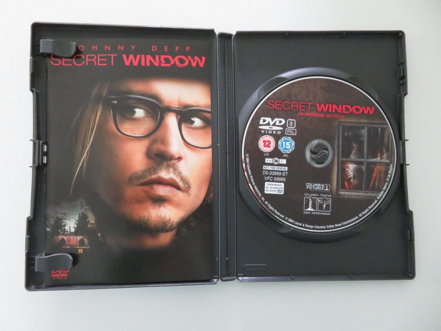 Secret Window (DVD) Johnny Depp John Turturro 2004 Region 2 Movie posters