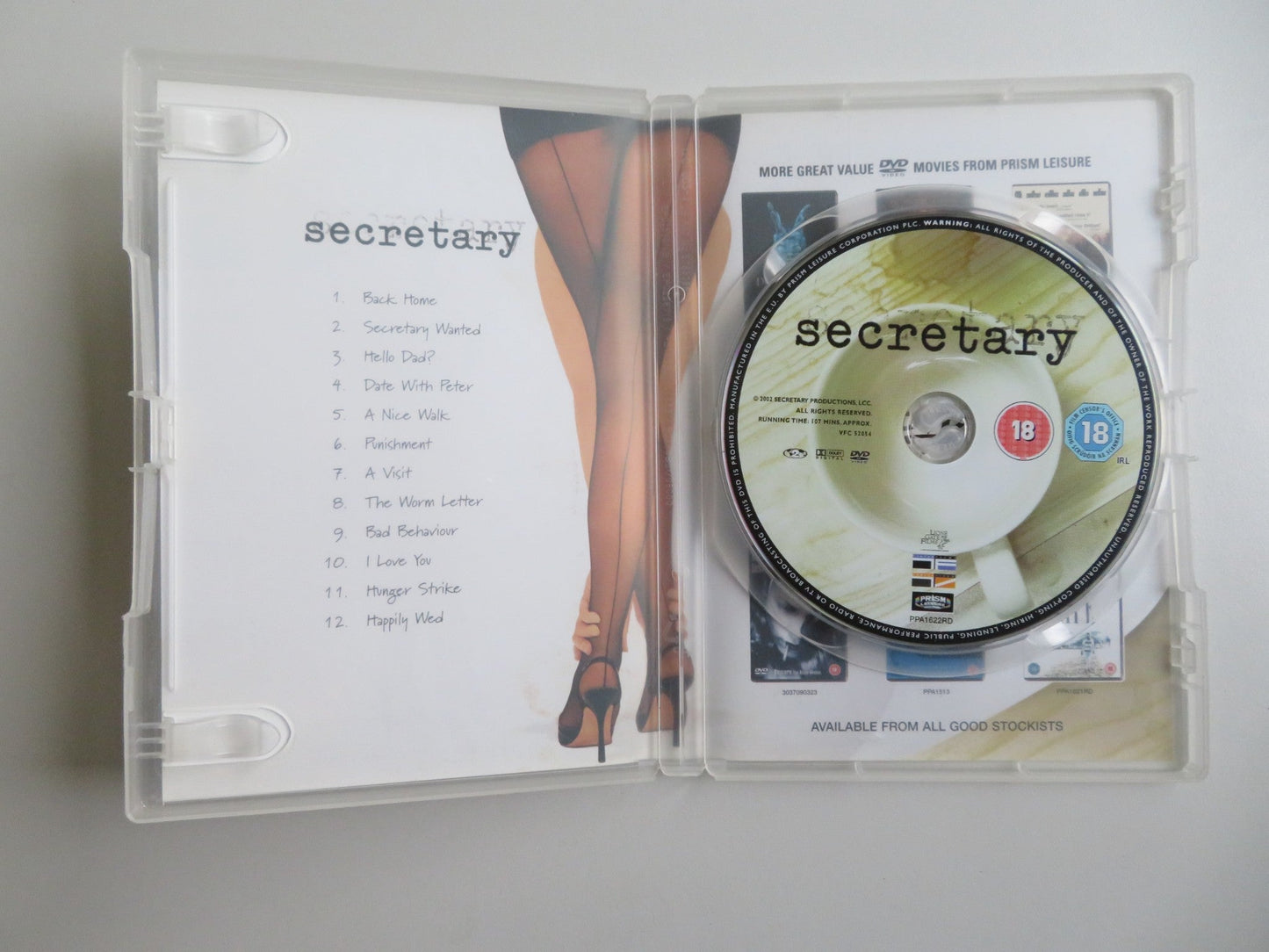 SECRETARY - B (DVD) JAMES SPADER MAGGIE GYLLENHAAL 2002 REGION 2 - Rendezvous Cinema