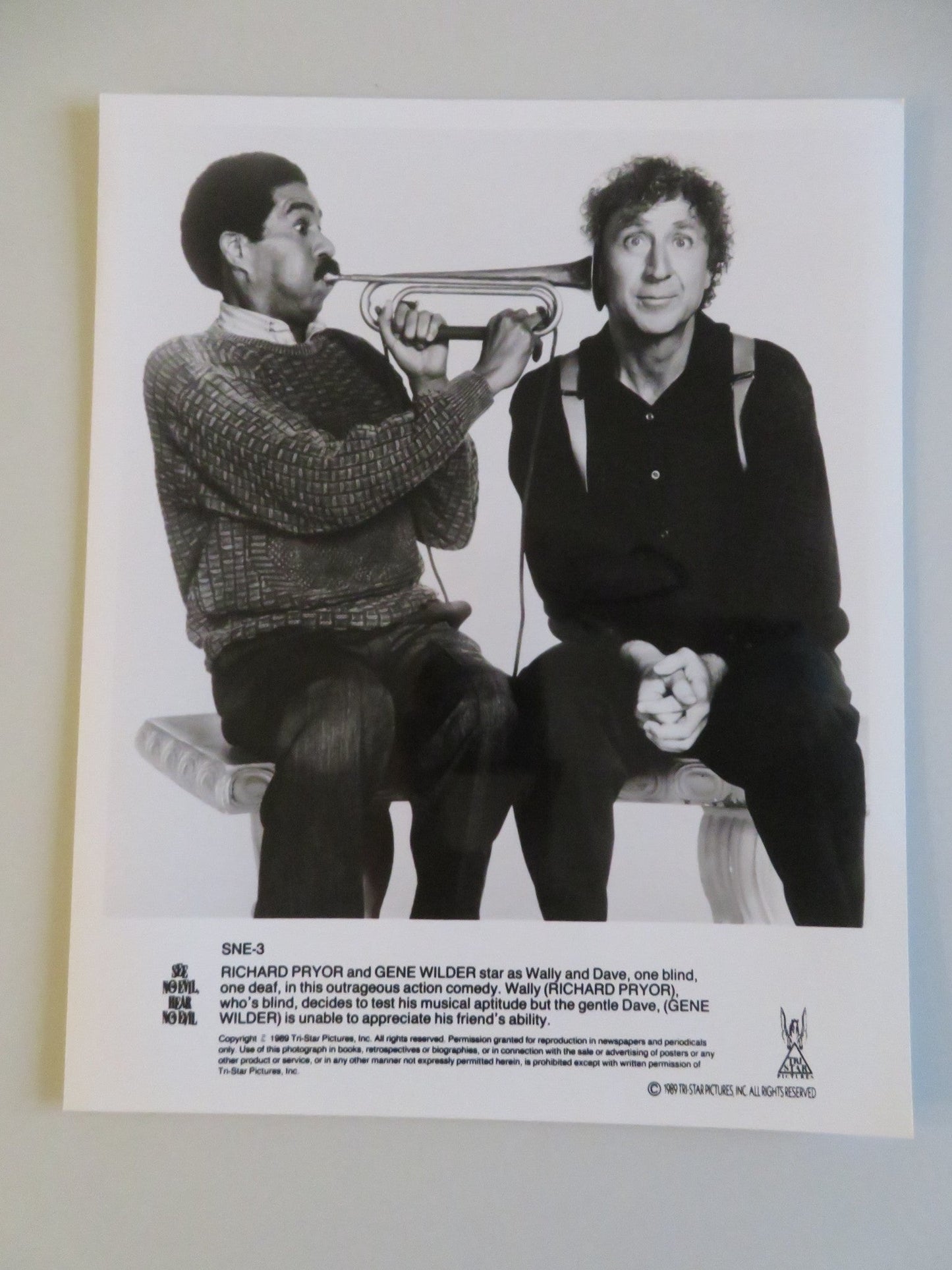 SEE NO EVIL, HEAR NO EVIL MOVIE STILL PHOTO LOT OF 7 RICHARD PRYOR G WILDER 1989 - Rendezvous Cinema